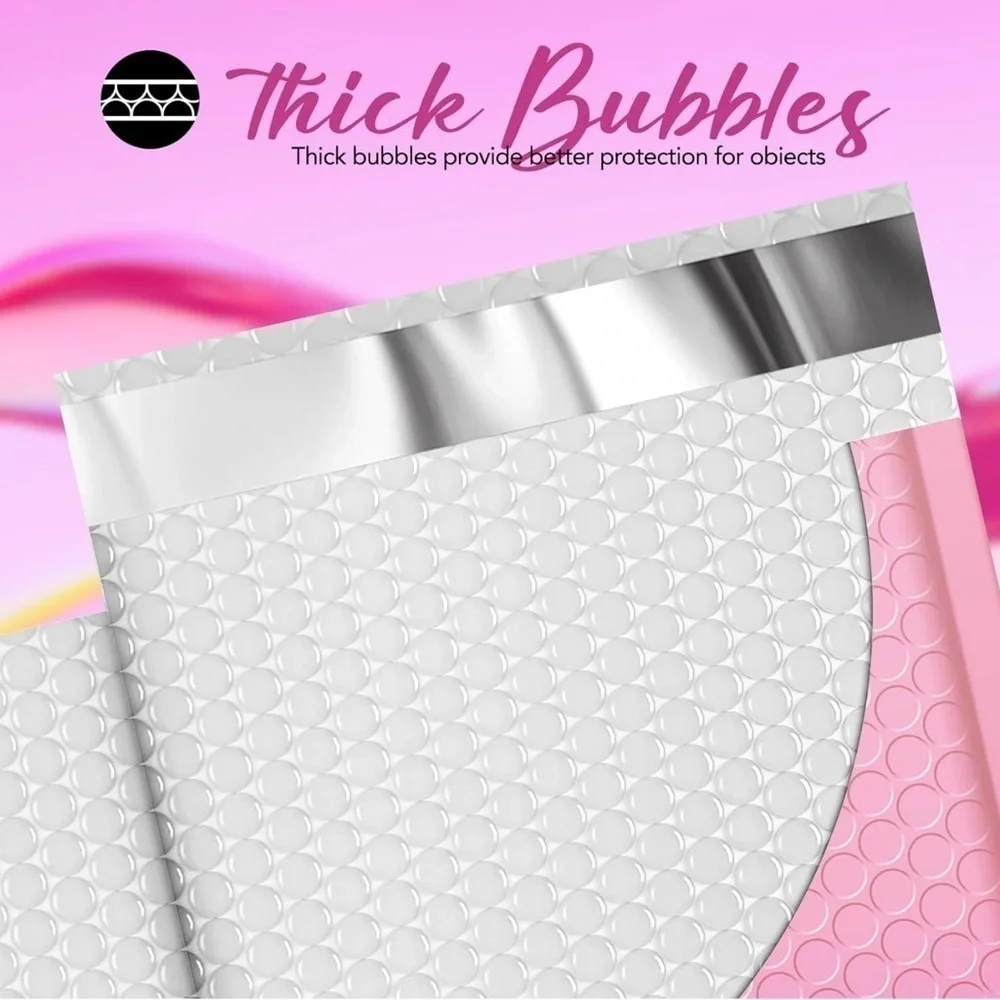 100 Pack Pink Ombré Bubble Mailers 6x9 NWT